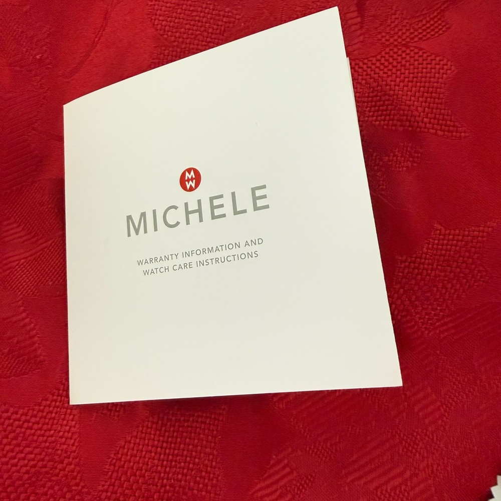 Michele Silver and White Women's Watch - Picture 5 of 7
